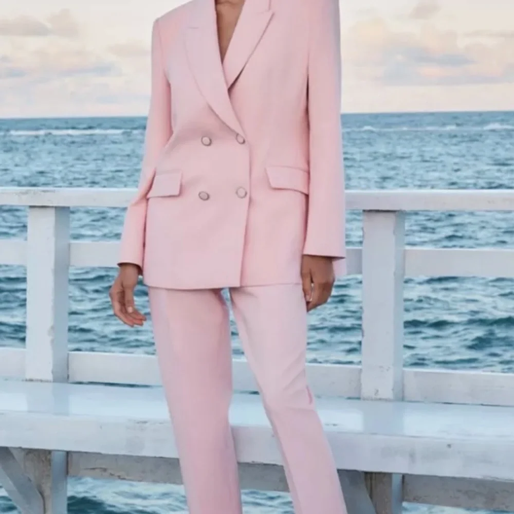 Zara Blush Pink Women's Blazer - Picture 1 of 6